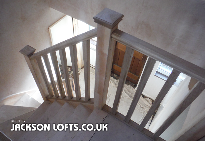 The position of a staircase in a loft conversion by Jackson Lofts, Brighton