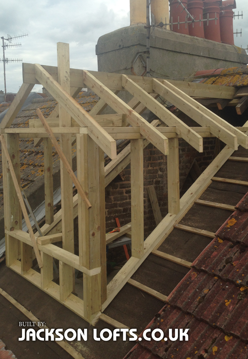 Pitch roof dormer built in Brighton by Jackson Lofts, Loft Conversions and Carpentry