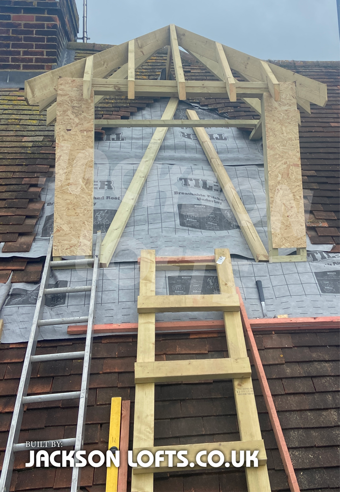 Pitched roof dormer built by Richard Jackson, Brighton, East Sussex